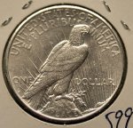 1934 S Peace Dollar in AU 58!