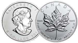 Silver Canadian Maple Leafs 1ozt! Random Dates. - Click Image to Close